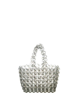 Fashion Crystal Beaded Sparkling Mini Bag HBG-103286 GRAY